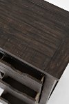 Dark Brown Barn Door Accent Cabinet - Madison County-3