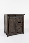 Dark Brown Barn Door Accent Cabinet - Madison County-4