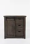 Madison County Dark Brown Barn Door Accent Cabinet