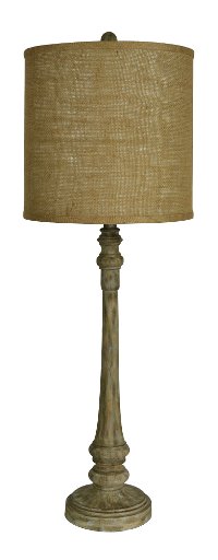 Reclaimed Wood-Look Buffet Lamp - Chandler