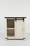 Vintage White Barn Door Accent Cabinet - Madison County-3