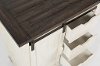 Vintage White Barn Door Accent Cabinet - Madison County-4