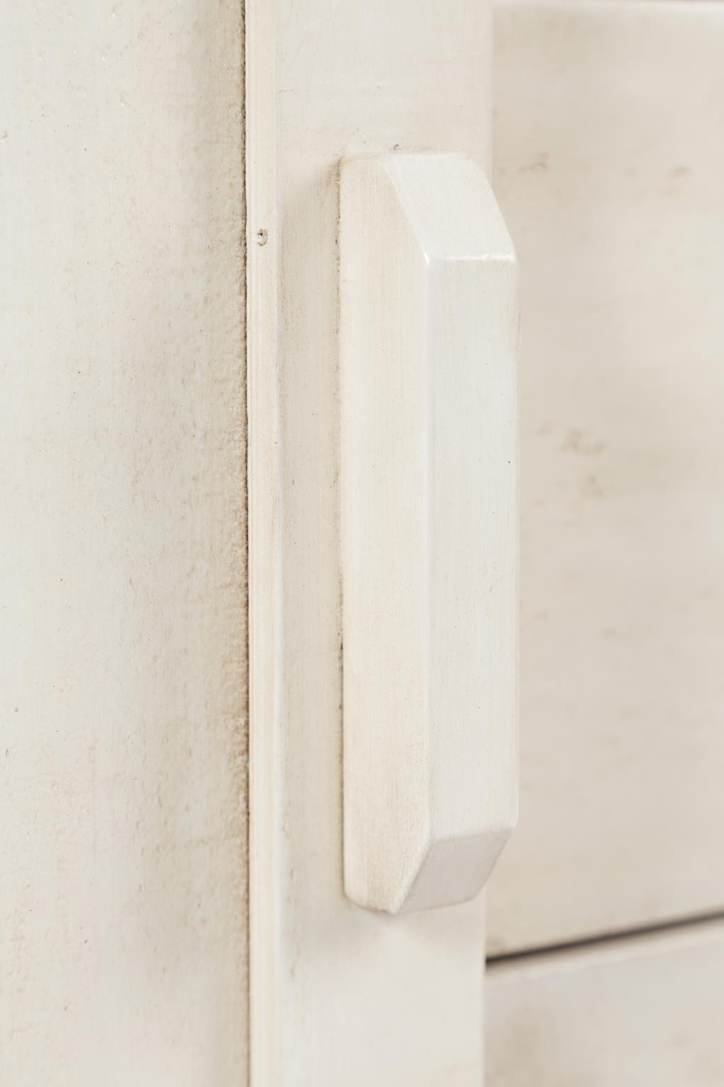 Vintage White Barn Door Accent Cabinet - Madison County-5