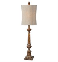 Aged Copper Buffet Lamp - Delilah
