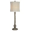 Pewter Silver Leaf Buffet Lamp - Ryder