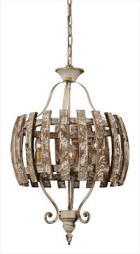 Weathered 3-Light Pendant Chandelier - Carolina
