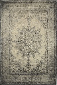 8 x 11 Large Ivory and Gray Area Rug - Richmond