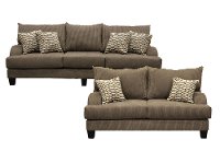 Dark Gray 2 Piece Living Room Set with Sofa Bed - Laguna