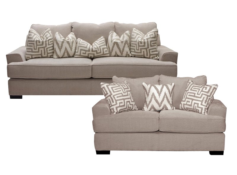 Oatmeal 2 Piece Living Room Set With Sofa Bed Renegade Rc Willey Oatmeal 2 Piece Living Room Set With Sofa Bed Renegade