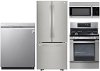 KIT LG 4 Piece Kitchen Appliance Package with Gas Range - Stainless Steel