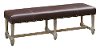 Brown Wax Polyurethane and Walnut Bench - Weston