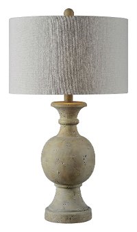 Replicated Stone-Like Table Lamp - Ellis