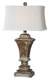 Faded Cream Wash Table Lamp - Kingston