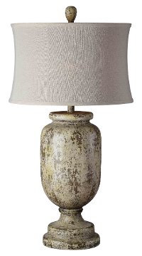Beige, Green and Brown Table Lamp - Grace