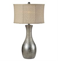 Antique Silver Leaf Table Lamp - Hazel