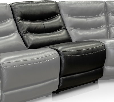 Black Power Armless Recliner with Adjustable Headrest - Shawn