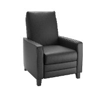 Black Bonded Leather Recliner - Kelsey-2