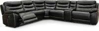 Black 6 Piece Power Reclining Sectional Sofa - Shawn
