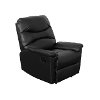 Black Bonded Leather Recliner - Luke-2