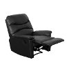 Black Bonded Leather Recliner - Luke-4