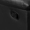 Black Bonded Leather Recliner - Luke-6