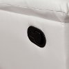 White Bonded Leather Recliner - Luke-6