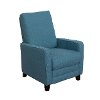 Blue Linen Push-Back Recliner - Kelsey-3