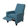 Blue Linen Push-Back Recliner - Kelsey-5