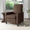Brown Linen Push-Back Recliner - Kelsey