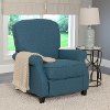 Blue Linen Fabric Recliner - Noah