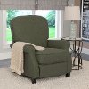 Green-Gray Linen Fabric Recliner - Noah-2