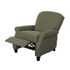 Green-Gray Linen Fabric Recliner - Noah-5
