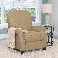 Beige Linen Fabric Recliner - Noah