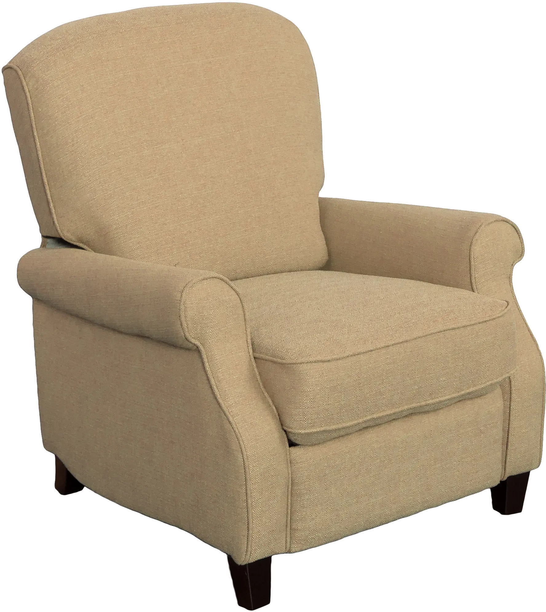 Beige Linen Fabric Recliner - Noah-2