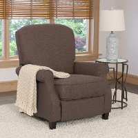 Brown Linen Fabric Recliner - Noah