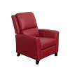 Red Bonded Leather Push-Back Recliner - Kate-2