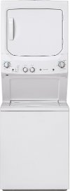 GUD27ESSMWW GE Unitized Spacemaker 3.8 cu. ft. Washer and 5.9 cu. ft. Electric Dryer - White