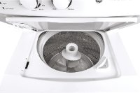 GUD27ESSMWW GE Unitized Spacemaker 3.8 cu. ft. Washer and 5.9 cu. ft. Electric Dryer - White-2