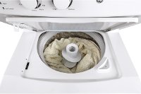 GUD27ESSMWW GE Unitized Spacemaker 3.8 cu. ft. Washer and 5.9 cu. ft. Electric Dryer - White-3
