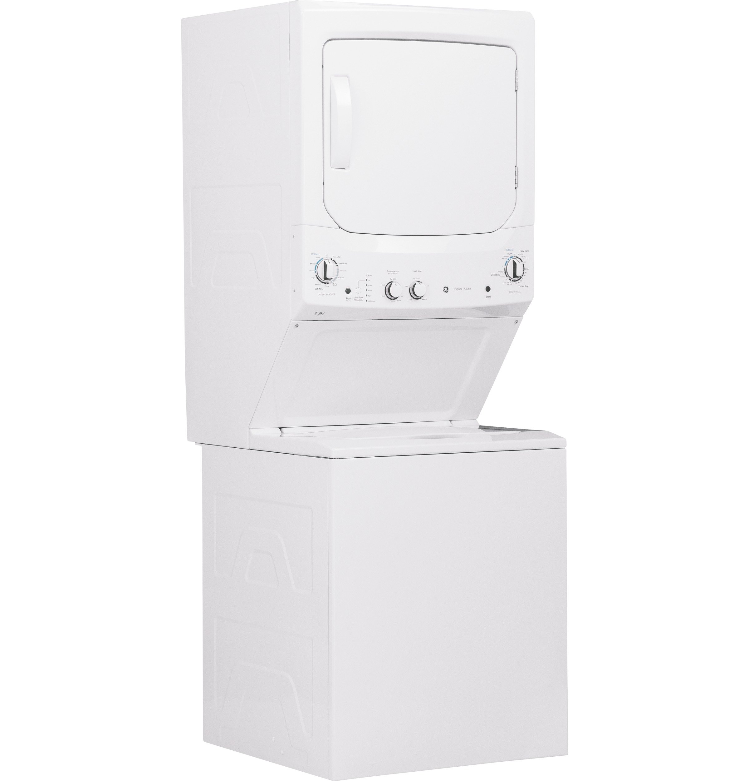 GUD27ESSMWW GE Unitized Spacemaker 3.8 cu. ft. Washer and 5.9 cu. ft. Electric Dryer - White-5