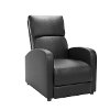 Black Bonded Leather Push-Back Recliner - Moor-2