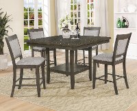Ash Gray Counter Height 5 Piece Dining Set - Fulton