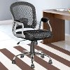 Black Leather and Mesh Home Office Chair - Workspace-1