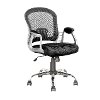 Black Leather and Mesh Home Office Chair - Workspace-2
