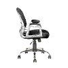 Black Leather and Mesh Home Office Chair - Workspace-3