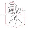 Black and Gray Leather and Mesh Home Office Chair - Workspace-5