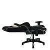 High-Back Ergonomic Black and White Gaming Desk Chair - Workspace-4