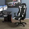 Workspace Black and White Gaming Desk Chair