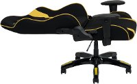 High-Back Ergonomic Black and Yellow Gaming Desk Chair - Workspace-4