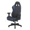 High-Back Ergonomic Gray and Blue Gaming Desk Chair - Workspace-2